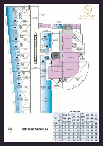 clusterPlan of Suratwala Mark Plazzo