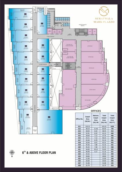 clusterPlan of Suratwala Mark Plazzo