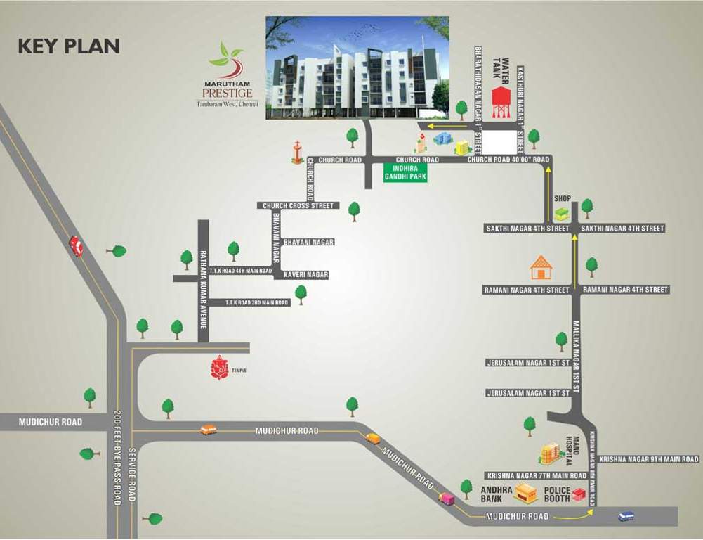  prestige Images for Location Plan of Marutham Prestige