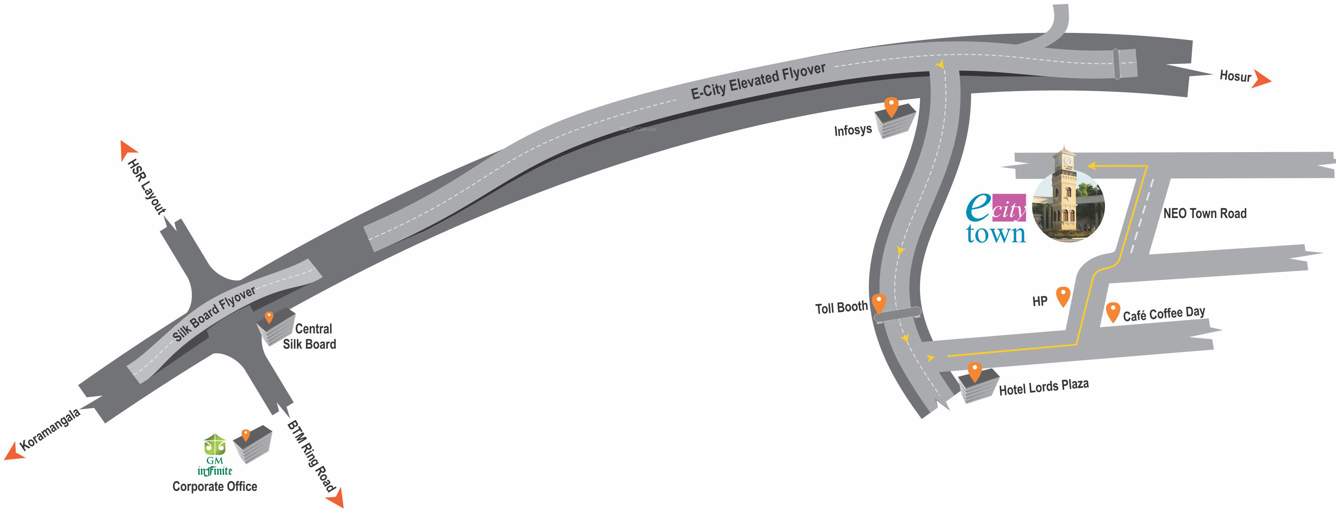  e city town Images for Location Plan of GM E City Town