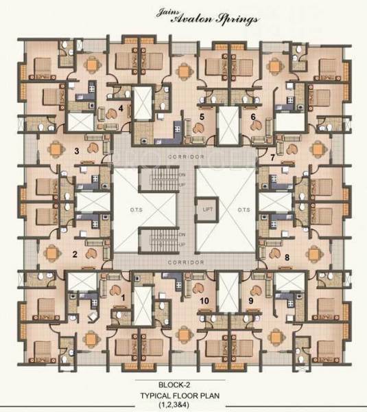  avalon-springs Tower 1 Cluster Plan