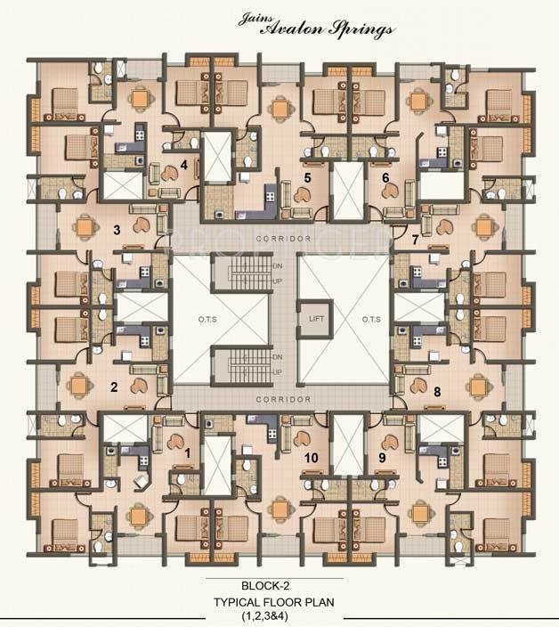  avalon springs Tower 1 Cluster Plan