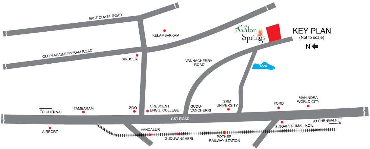  avalon springs Images for Location Plan of Jain Avalon Springs