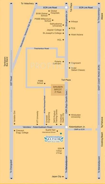  altair Images for Location Plan of Shantiniketan Altair