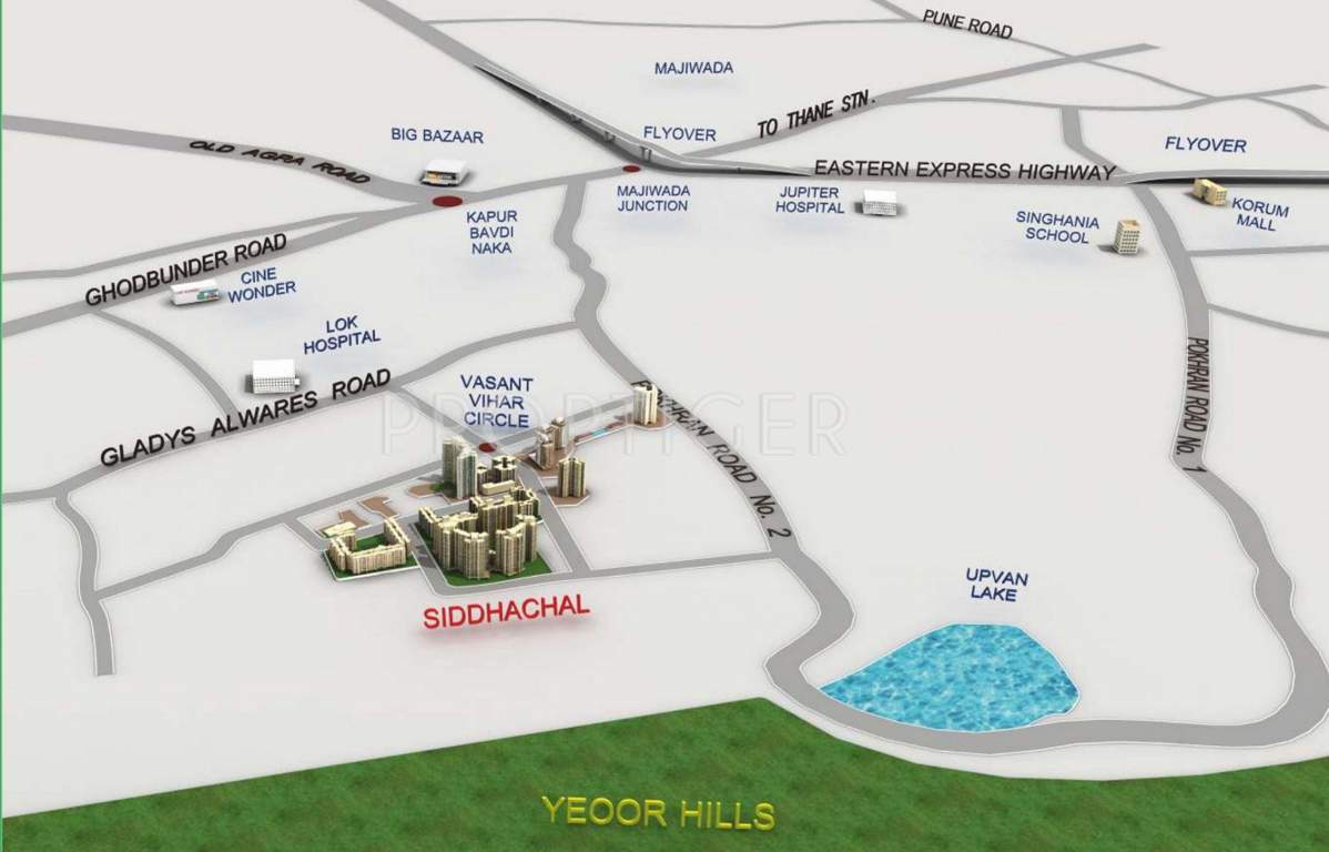 Images for Location Plan of Kalpataru Siddhachal Elite