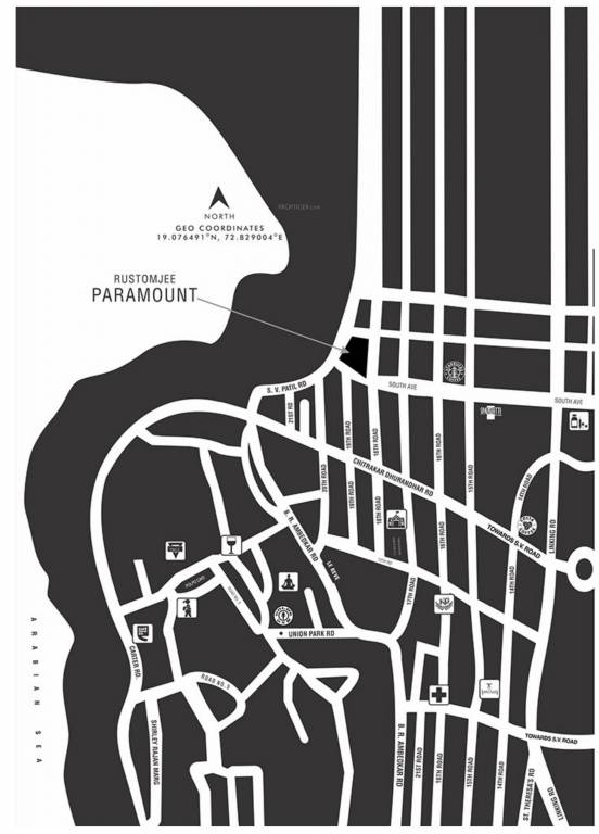 paramount Images for Location Plan of Rustomjee Paramount