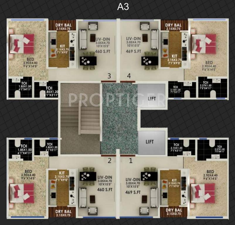  bhagtani serenity Images for Cluster Plan of Jaycee Bhagtani Serenity