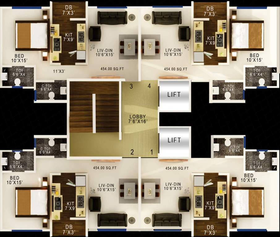  bhagtani serenity Images for Cluster Plan of Jaycee Bhagtani Serenity