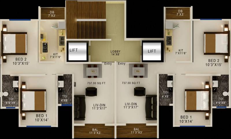  bhagtani-serenity Images for Cluster Plan of Jaycee Bhagtani Serenity