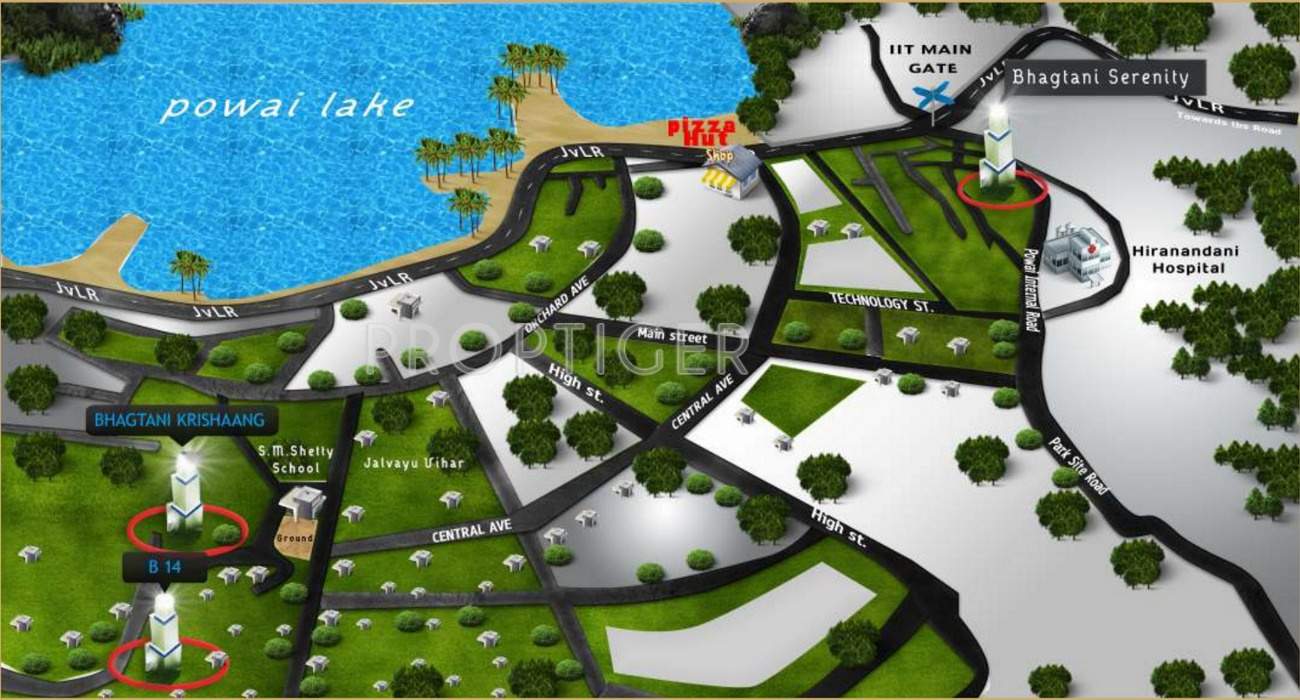  bhagtani serenity Images for Location Plan of Jaycee Bhagtani Serenity