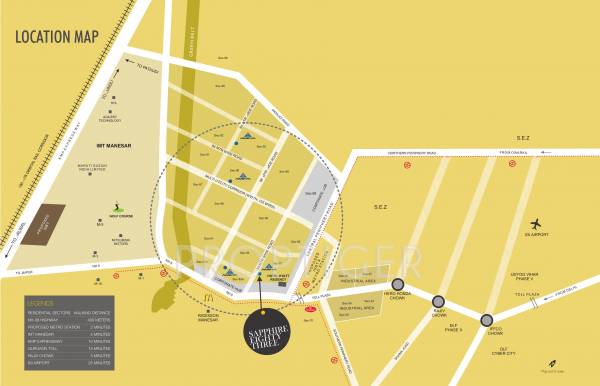  sapphire-eighty-three Images for Location Plan of Ameya Sapphire Eighty Three