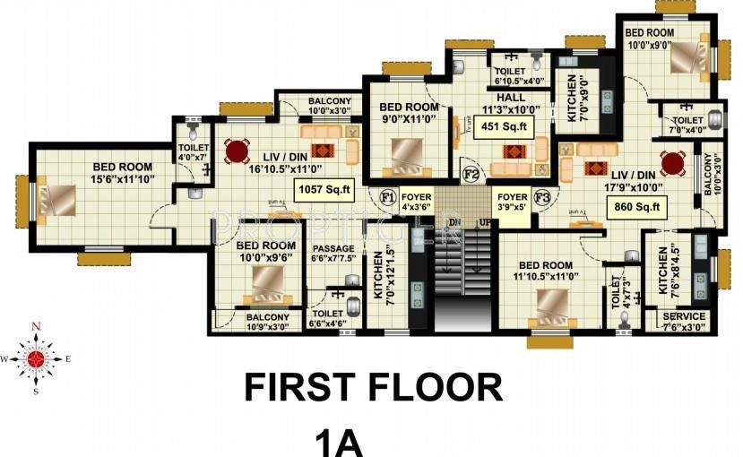 Images for Cluster Plan of RB Foundations Bagya Enclave