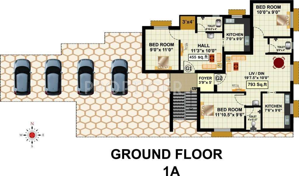 Images for Cluster Plan of RB Foundations Bagya Enclave