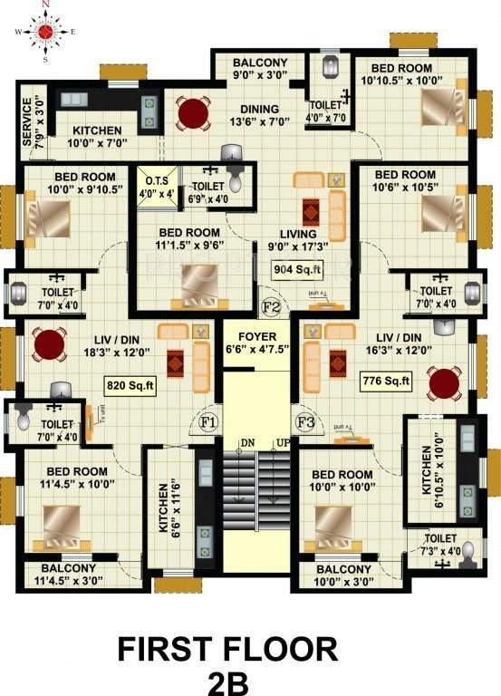 Images for Cluster Plan of RB Foundations Bagya Enclave