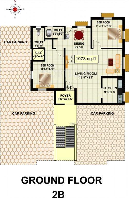 Images for Cluster Plan of RB Foundations Bagya Enclave