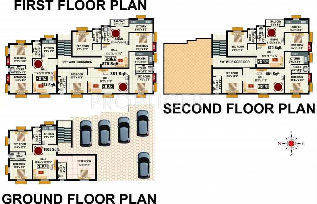 Images for Cluster Plan of RB Foundations Bagya Enclave