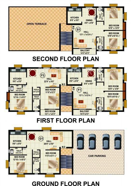 Images for Cluster Plan of RB Foundations Bagya Enclave