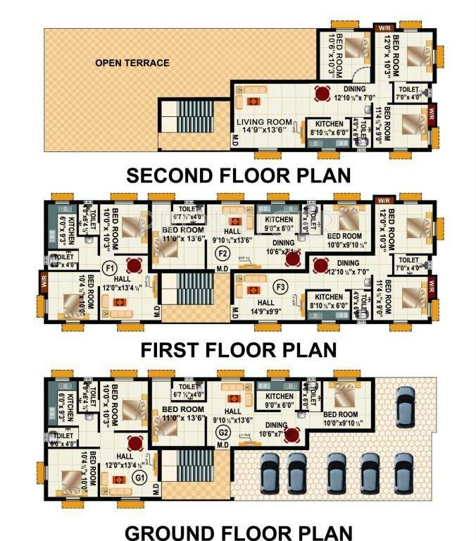 Images for Cluster Plan of RB Foundations Bagya Enclave