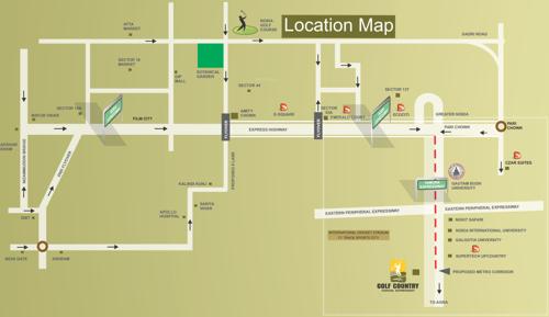 Images for Location Plan of Supertech Golf Suites Images for Location Plan of Supertech Golf Suites