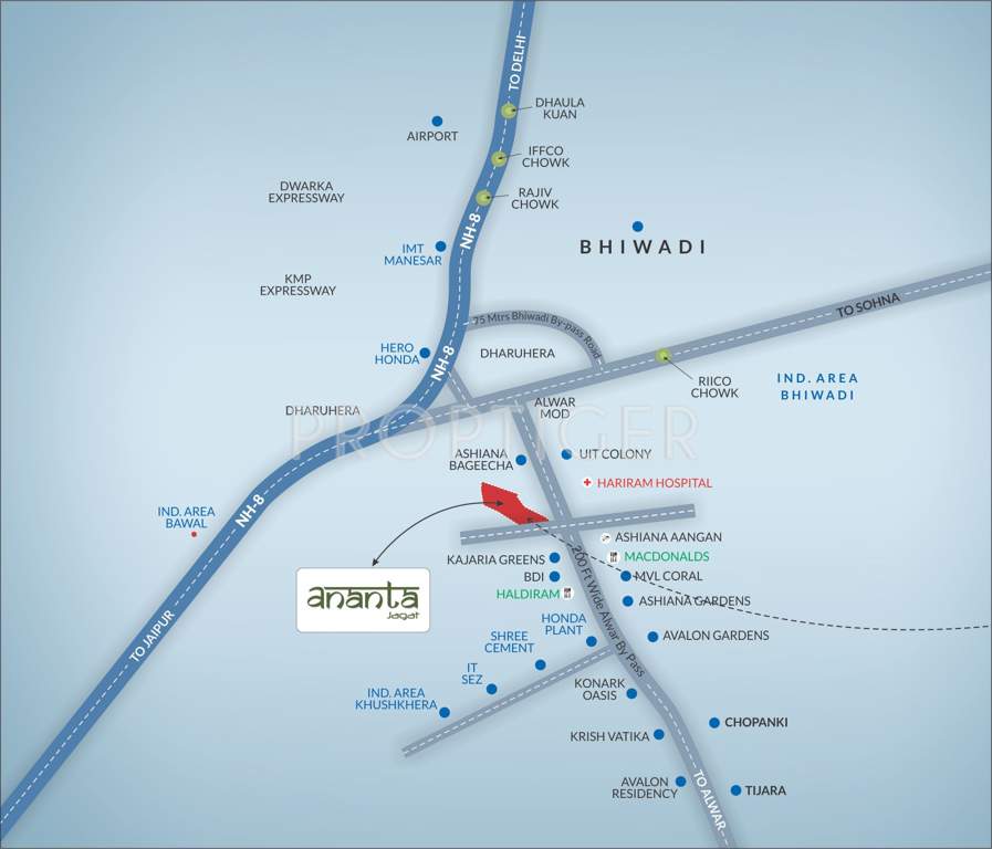  ananta jagat Images for Location Plan of Ashadeep Ananta Jagat