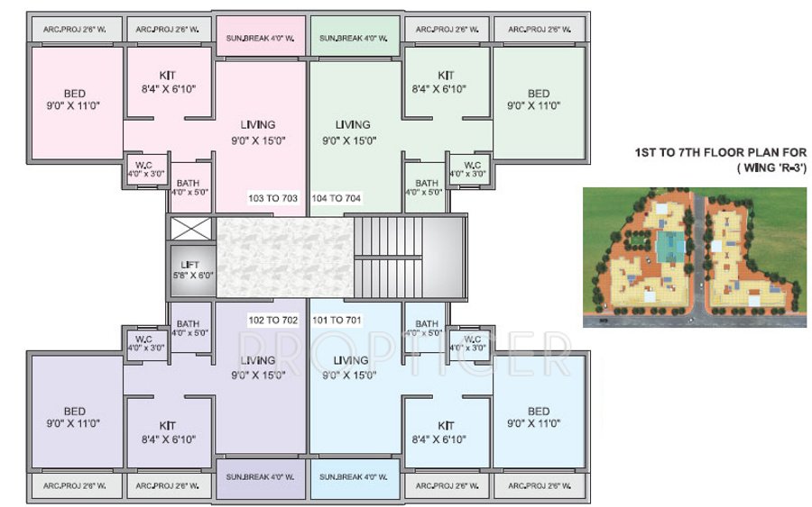  optima Images for Cluster Plan of Panvelkar Optima