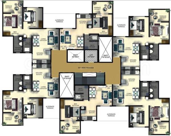 Images for Cluster Plan of Goel Ganga Developers Gyanganga