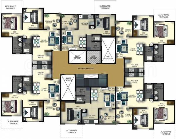 Images for Cluster Plan of Goel Ganga Developers Gyanganga