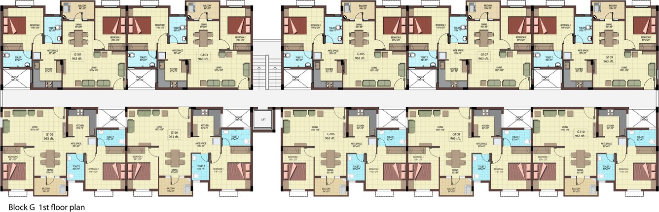 Images for Cluster Plan of TVS Emerald Green Hills