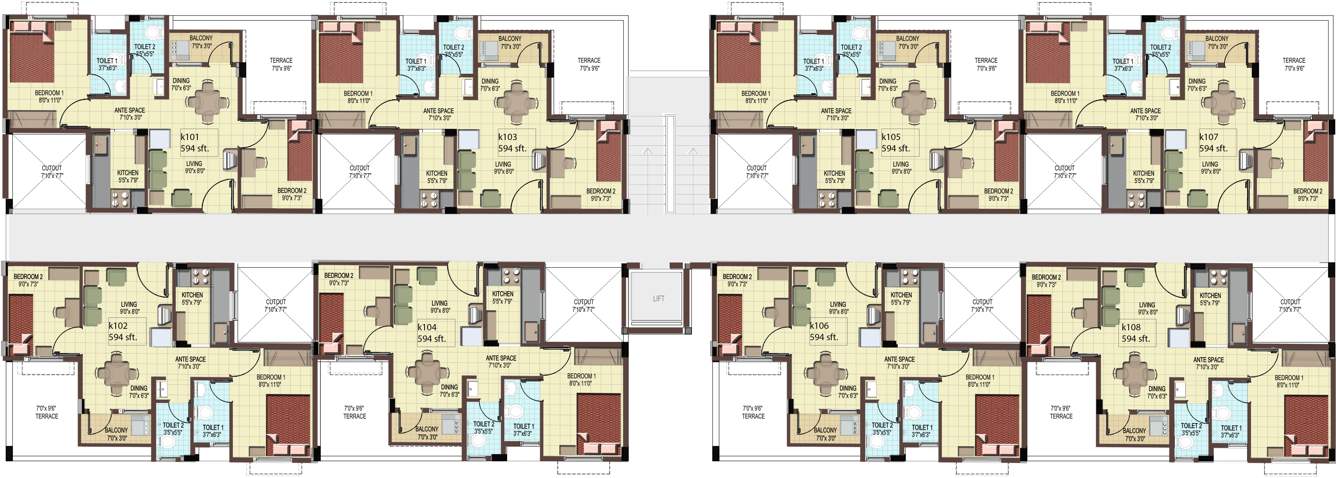 Images for Cluster Plan of TVS Emerald Green Hills