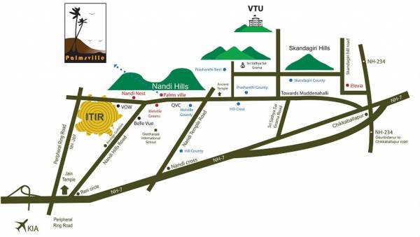  palms-ville Location Plan