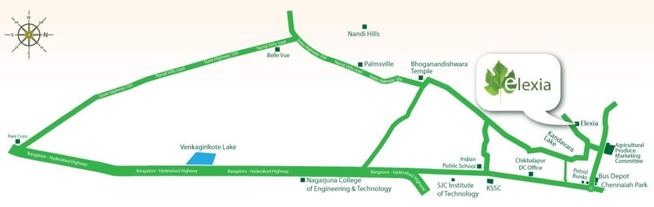 wellnest elexia Location Plan