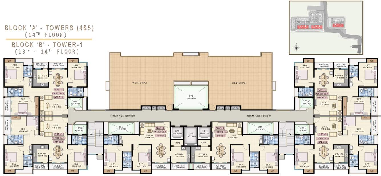  starwood towers Images for Cluster Plan of Navin Starwood Towers