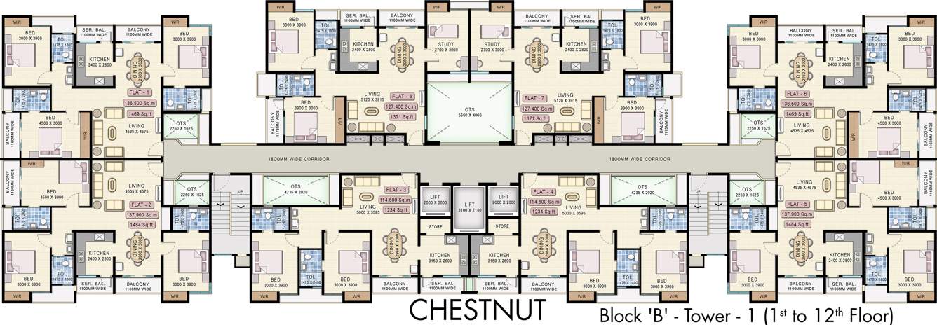 starwood towers Images for Cluster Plan of Navin Starwood Towers