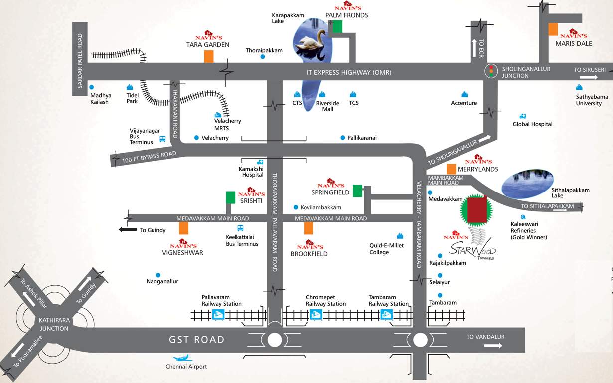  starwood towers Images for Location Plan of Navin Starwood Towers
