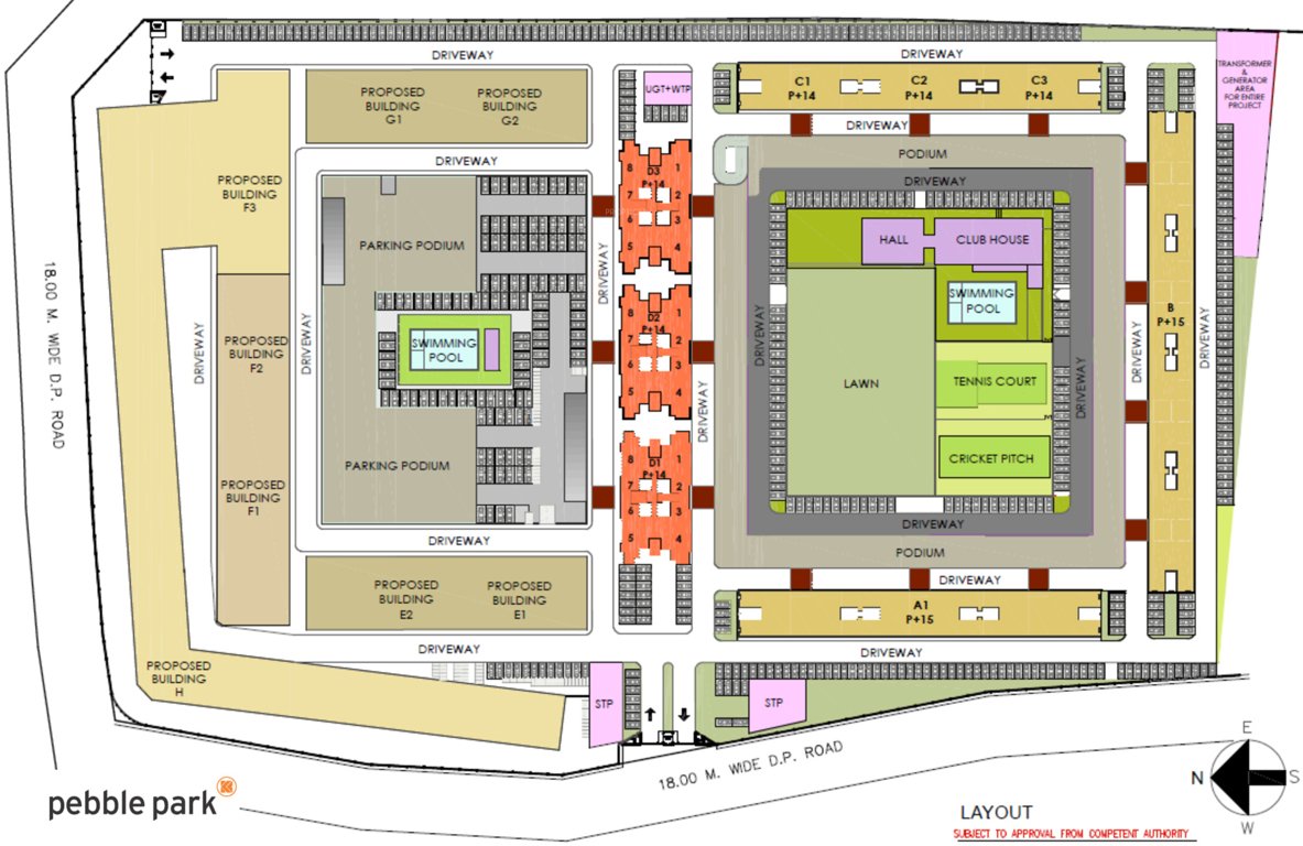Images for Layout Plan of Kumar Pebble Park