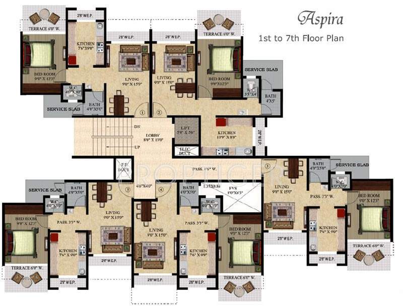  dynamic ultima Images for Cluster Plan of Triveni Dynamic Ultima