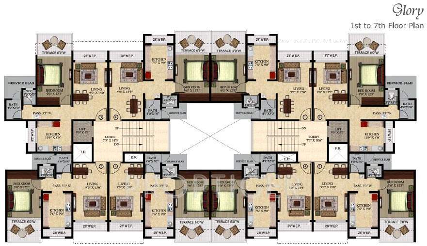  dynamic ultima Images for Cluster Plan of Triveni Dynamic Ultima