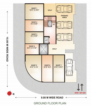  apartment Cluster Plan