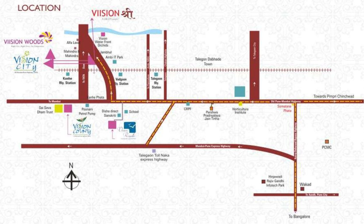 vision shree Location Plan