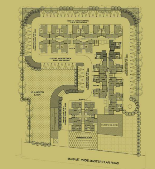  enclave Tower A Cluster Plan