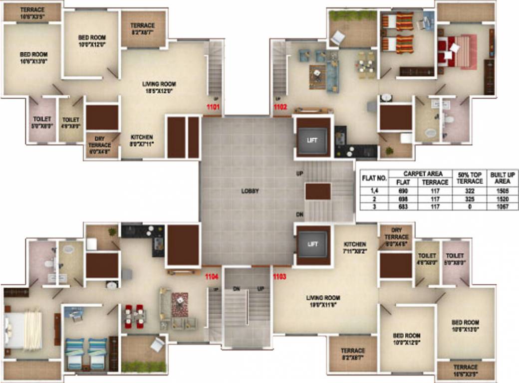  emerald Images for Cluster Plan of Gagan Emerald