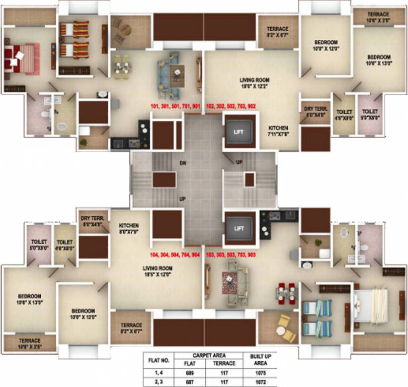  emerald Images for Cluster Plan of Gagan Emerald