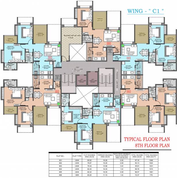  city Wing A Cluster Plan