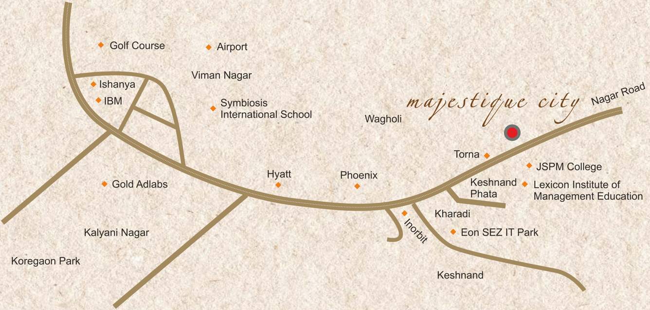 city Images for Location Plan of Majestique City