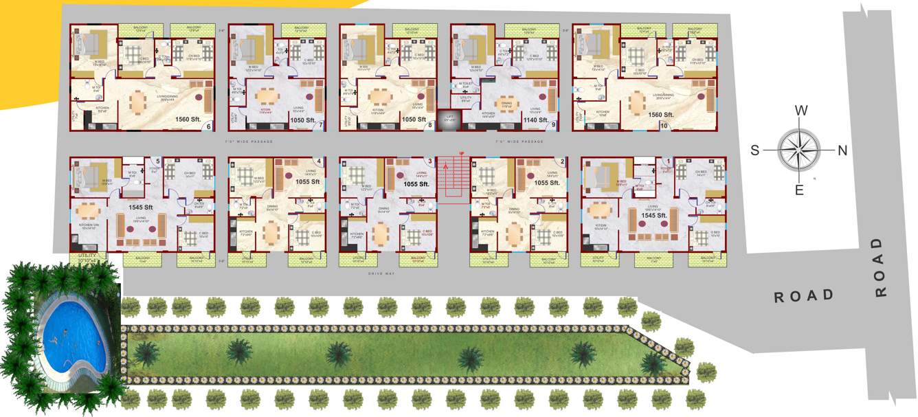  pearl Images for Cluster Plan of Vasavi Pearl