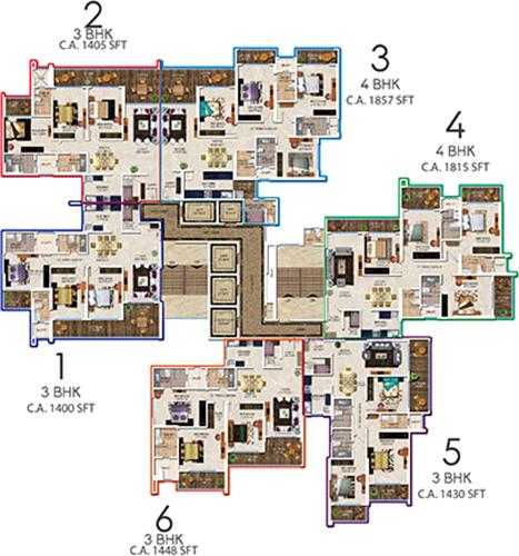  skyvistas Images for Cluster Plan of Bharat Skyvistas