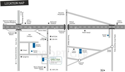  spectra Images for Location Plan of Nandan Buildcon Spectra