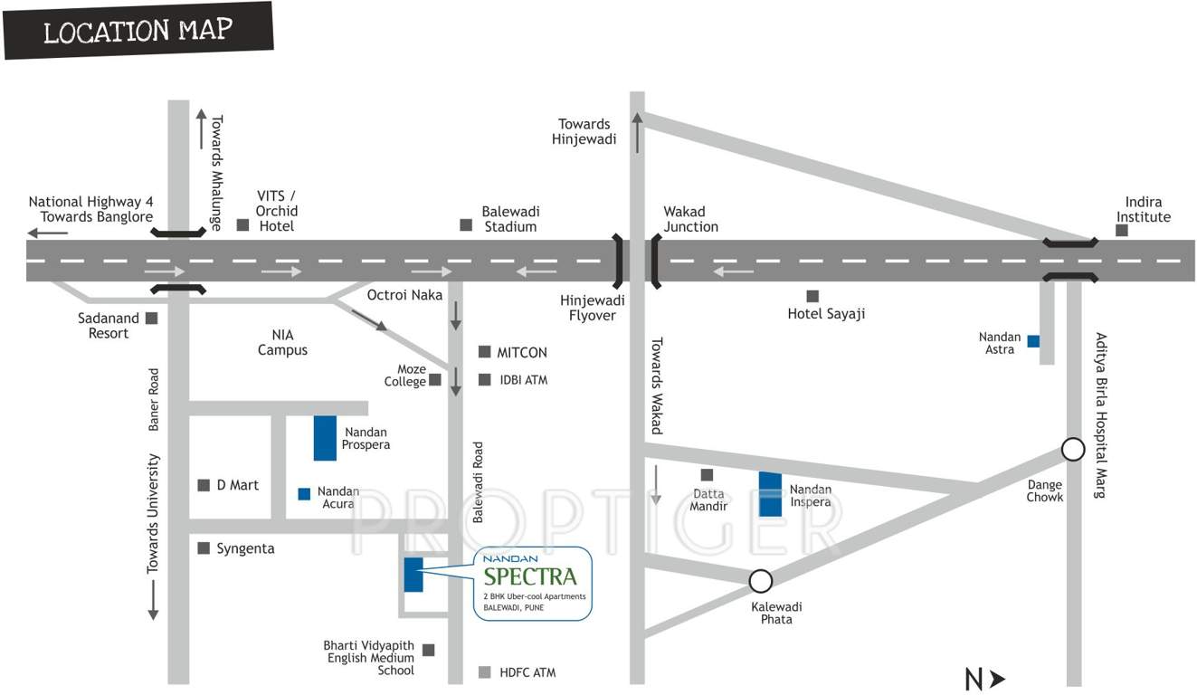  spectra Images for Location Plan of Nandan Buildcon Spectra