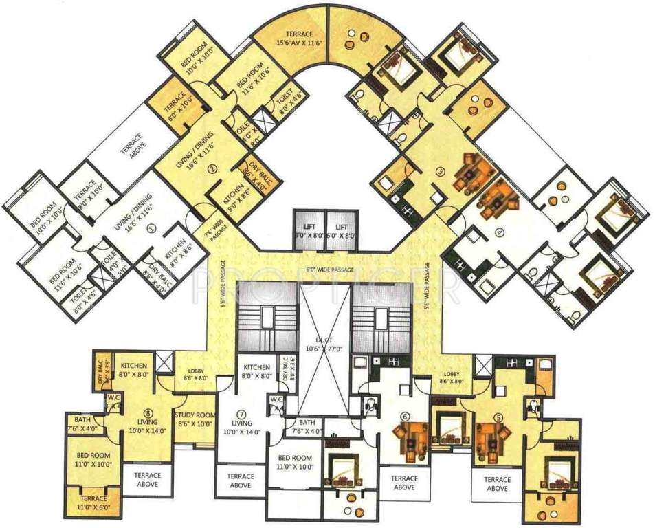 skylights Images for Cluster Plan of Ravinanda Skylights