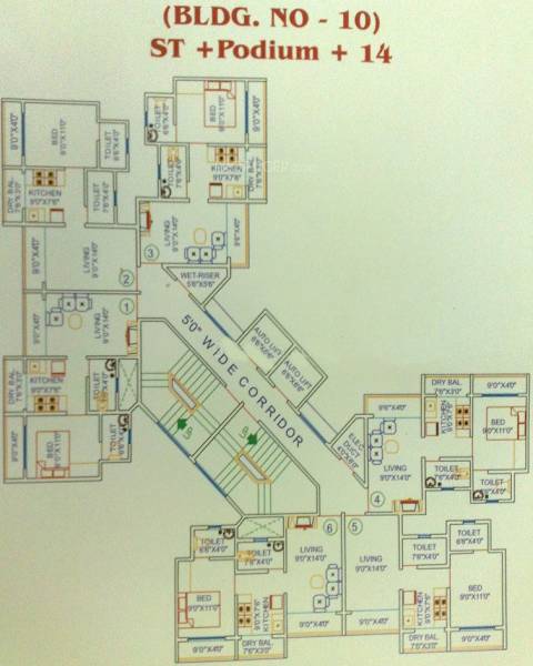 Images for Cluster Plan of Ostwal Orchid Building No 9 To 12